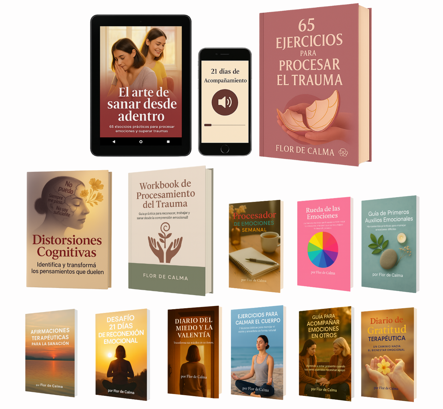 Kit "El Arte de Sanar Desde Adentro" + 21 Audios + 11 Ebooks de Regalo
